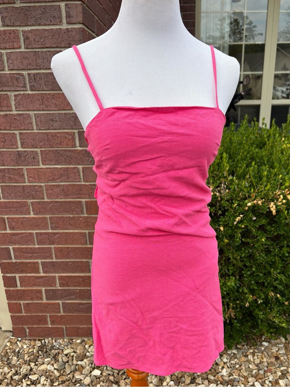 Skylar + Madison Hot Pink Mini Slip Dress